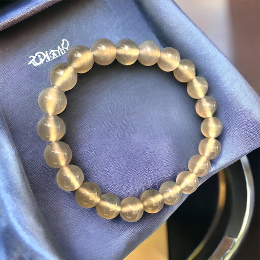 天然7A灰瑪瑙手環