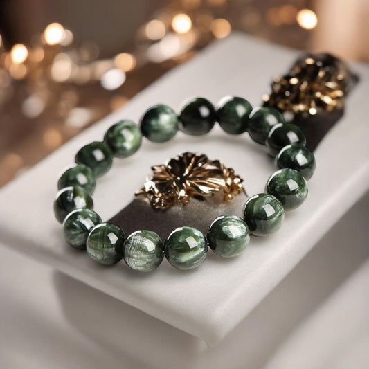 天然7A綠龍晶手鍊|我擁有龍之力量,勇敢無懼,守護心靈與生命