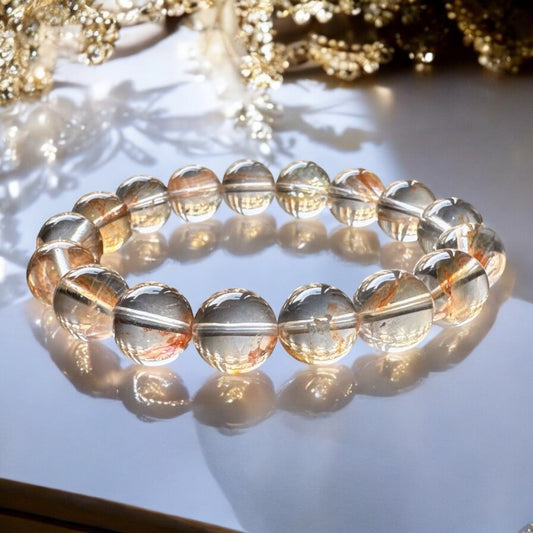 錦鯉膠花天然錦鯉膠花水晶手環|轉運顯化 × 財富流動 × 生命活力 × 願景綻放 × 情緒開解 × 領域聚氣【歐台絲路 EU CARE】