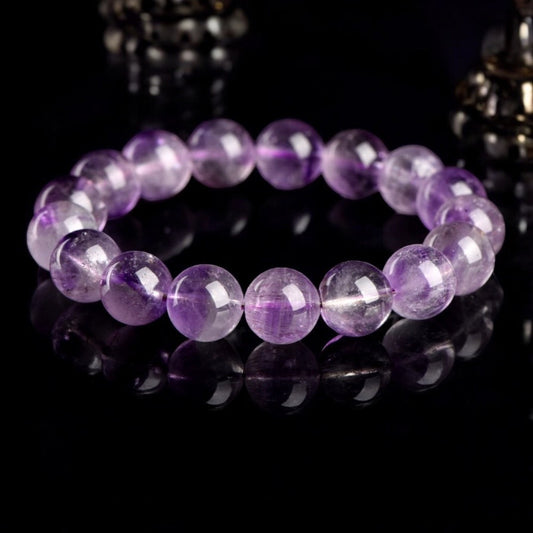 天然紫超七水晶手環