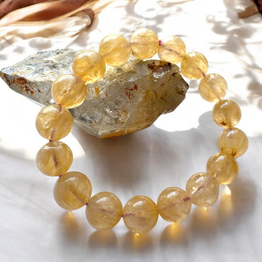 天然黃金羽毛鈦極光23手環