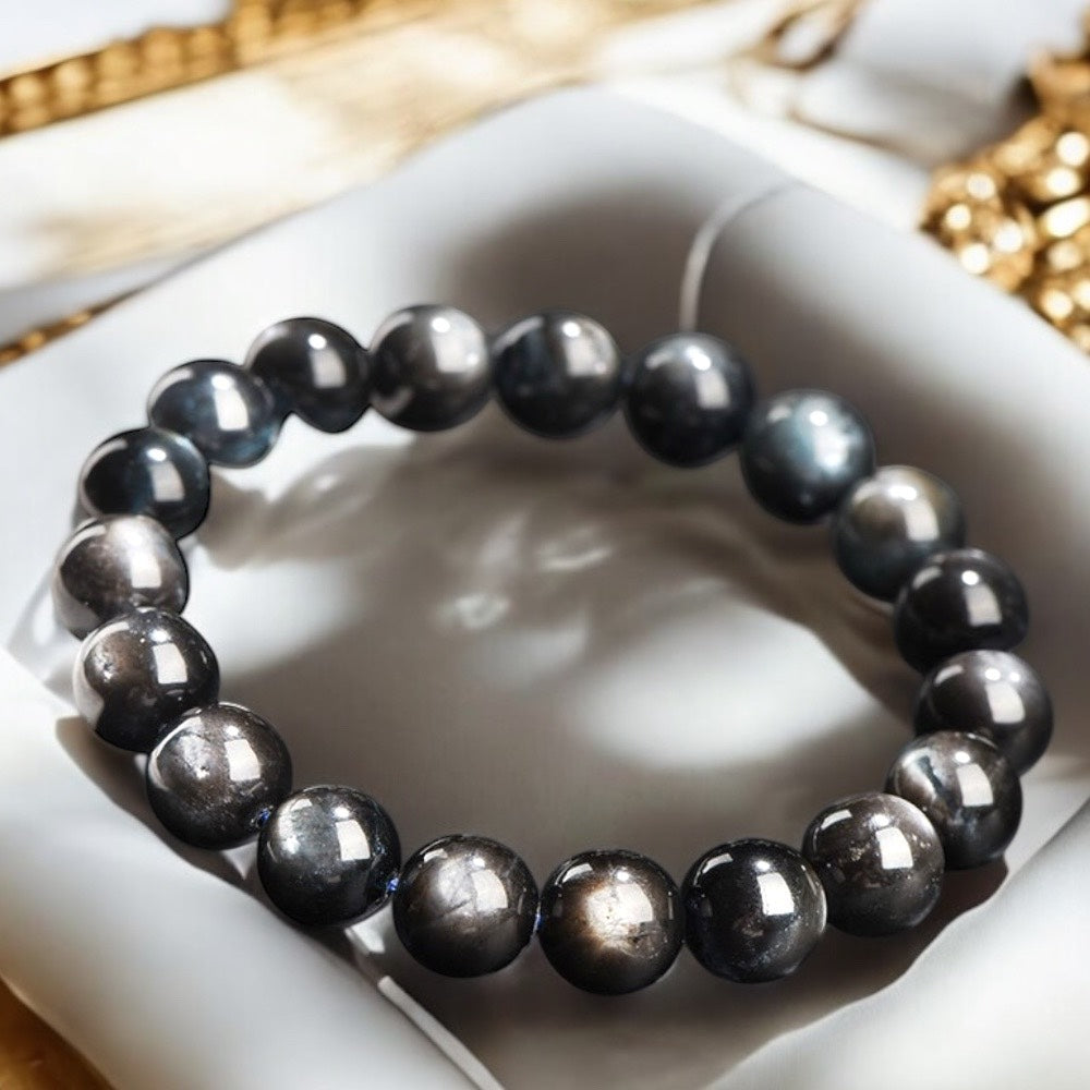 天然地獄之眼海藍寶手環