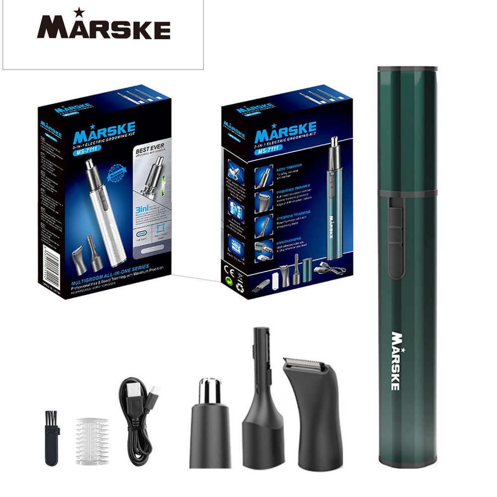 電動鼻毛修剪器+眉毛造型+鬢角剃除|USB充電防水設計|3合1電動修容器|歐台絲路EU CARE