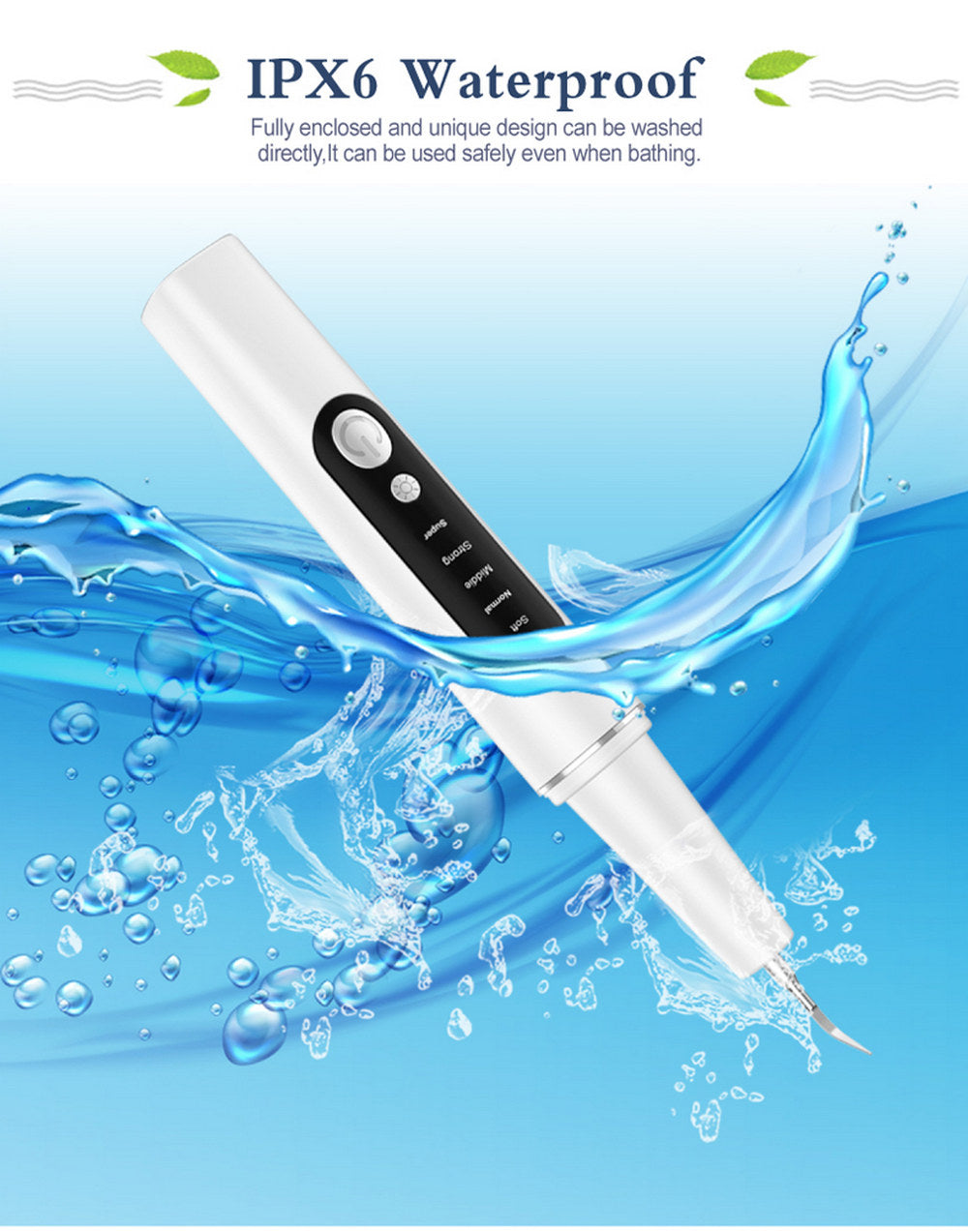 【EU CARE-歐台絲路】  家用牙垢煙漬去除器|多檔位調節|