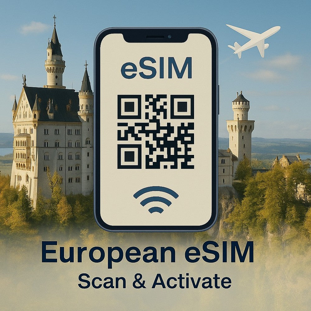 eSIM歐洲上網通話30天/歐盟無限通話/200簡訊/全球通30分鐘