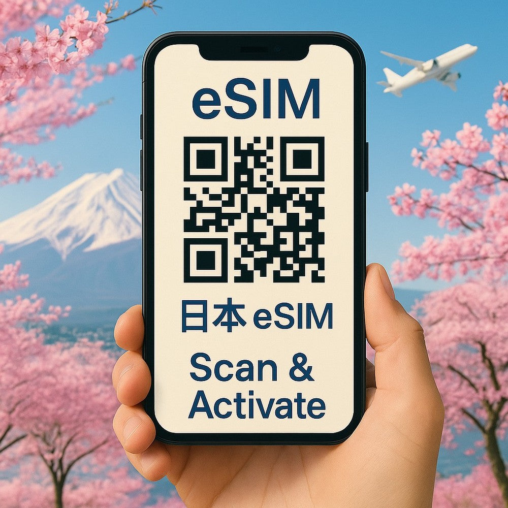 日本eSIM 上網卡|高速流量 天數流量任選 支援熱點分享 掃碼即用|歐台絲路 EU CARE