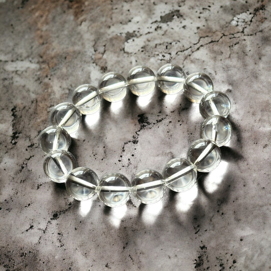 天然7A白水晶-我的心靈清明透明,如水晶般純淨無瑕,接引宇宙智慧與光