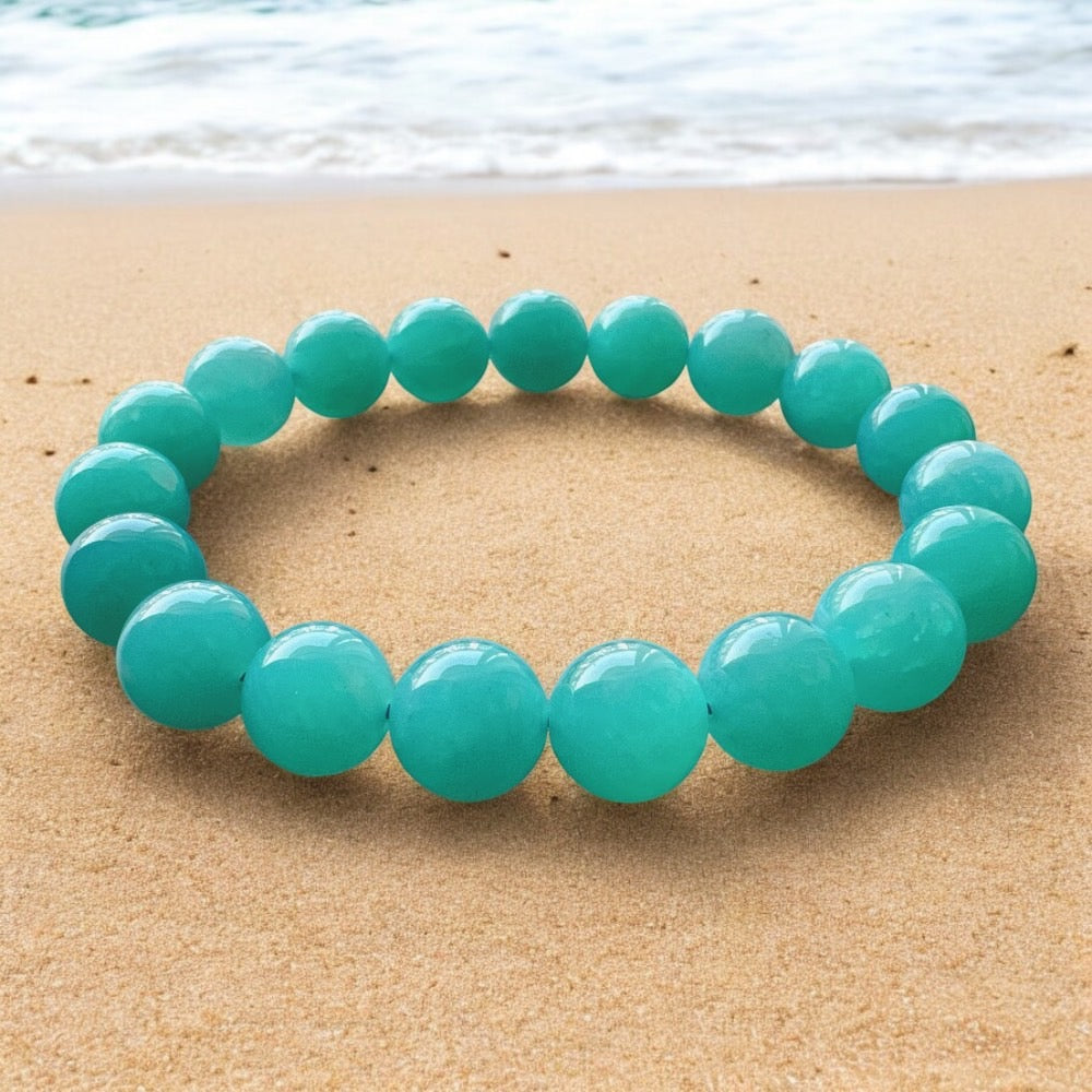 【EU CARE-歐台絲路】天然 7淨體蒂芬妮藍天河石手環|柔韌表達 × 心靈平衡 × 氣質提升 × 幸運吸引 × 高頻溝通磁場