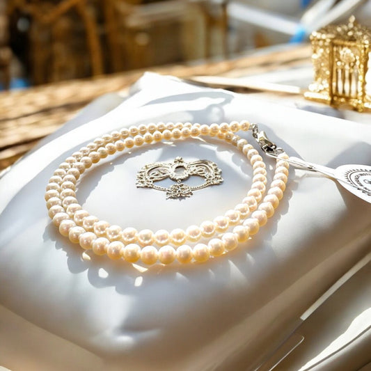 天然極光珍珠項鍊