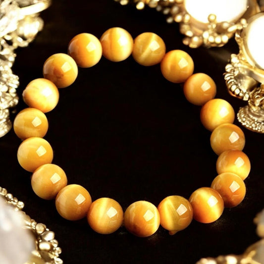 天然閃電金虎眼石手環