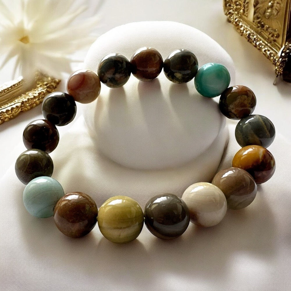 天然7A多彩阿拉善手環-助睡眠消除負能量增強記憶力創造力思想靈活