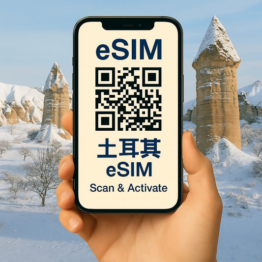 土耳其 eSIM 上網卡|高速流量 天數流量任選 支援熱點分享 掃碼即用|歐台絲路 EU CARE