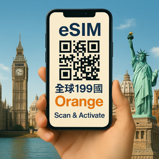 歐台絲路 EU CARE 全球199國 eSIM 上網卡|高速流量 支援熱點分享 掃碼即用