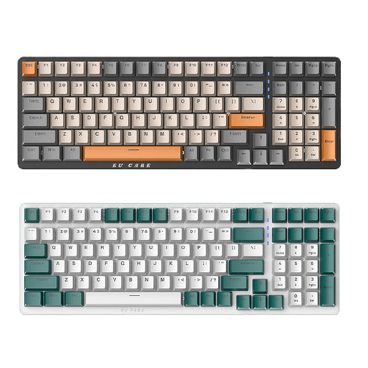 【EU CARE-歐台絲路】電腦鍵盤|機械式多種燈效|熱插拔鍵盤|紓壓鍵盤|電競辦公雙用|高效能鍵盤