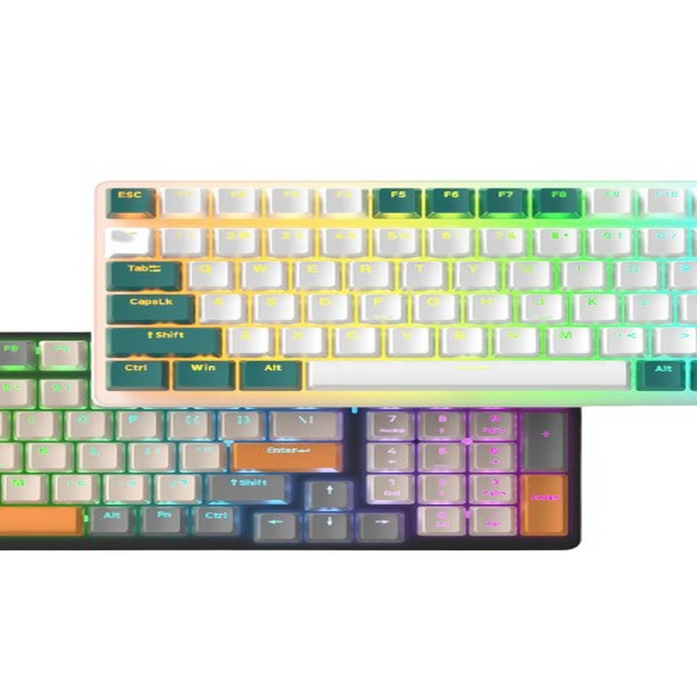 【EU CARE-歐台絲路】電腦鍵盤|機械式多種燈效|熱插拔鍵盤|紓壓鍵盤|電競辦公雙用|高效能鍵盤