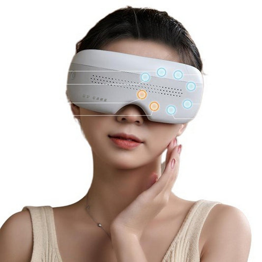 【EU CARE-歐台絲路】按摩眼罩14穴位觸點熱敷眼周按摩眼罩眼部按摩器( 伯爵版6點熱敷)