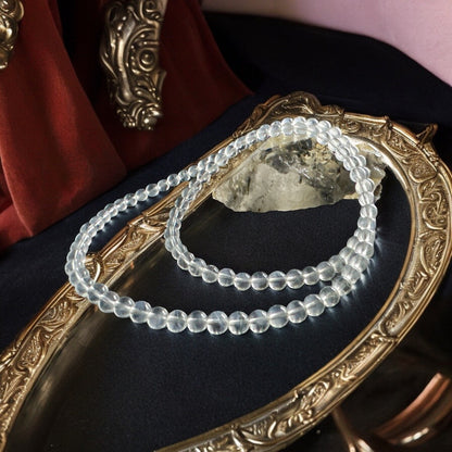 藍針水晶天然透體藍針水晶項鍊｜守護天使的輕聲提醒× 靈性守護 × 智慧開啟 × 領域穩頻 × 思緒清明 × 夢境導引【歐台絲路 EU CARE】