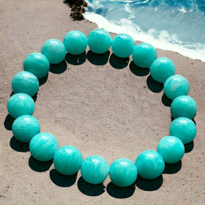 【EU CARE-歐台絲路】天然 7淨體蒂芬妮藍天河石手環｜柔韌表達 × 心靈平衡 × 氣質提升 × 幸運吸引 × 高頻溝通磁場