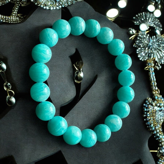 【EU CARE-歐台絲路】天然 7A淨體蒂芬妮藍天河石手環｜柔韌表達 × 心靈平衡 × 氣質提升 × 幸運吸引 × 高頻溝通磁場