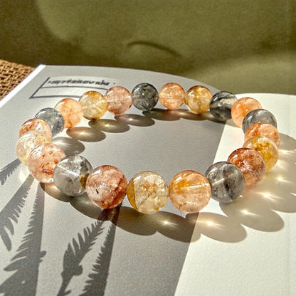 天然巴基斯坦油膽閃靈鑽手環：高頻覺醒之石，淨化磁場、顯化願景與夢想引導｜歐台絲路 EU CARE