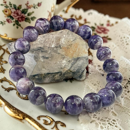 天然7A蒐藏級紫龍晶手鍊｜俄羅斯珍稀國寶、喚醒靈性與深層療癒的轉化之石