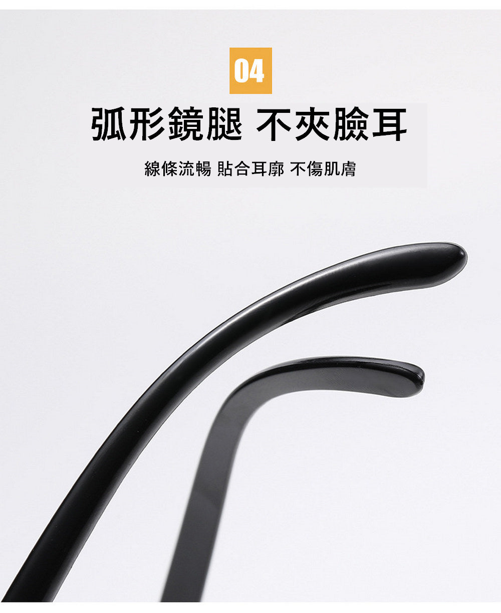 【EU CARE-歐台絲路】 眼鏡式老花放大鏡｜抗藍光設計｜免脫眼鏡即用