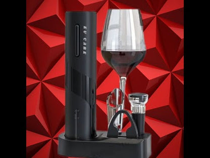 【EU CARE-歐台絲路】智慧型紅酒開瓶器套裝軟木塞電動開瓶器尊爵套裝組