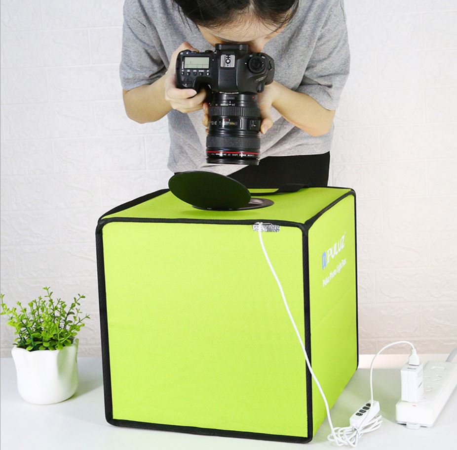 PULUZ LED快速組裝攝影棚30cm  環型燈高亮便攜式攝影棚套裝(送6色背景布)
