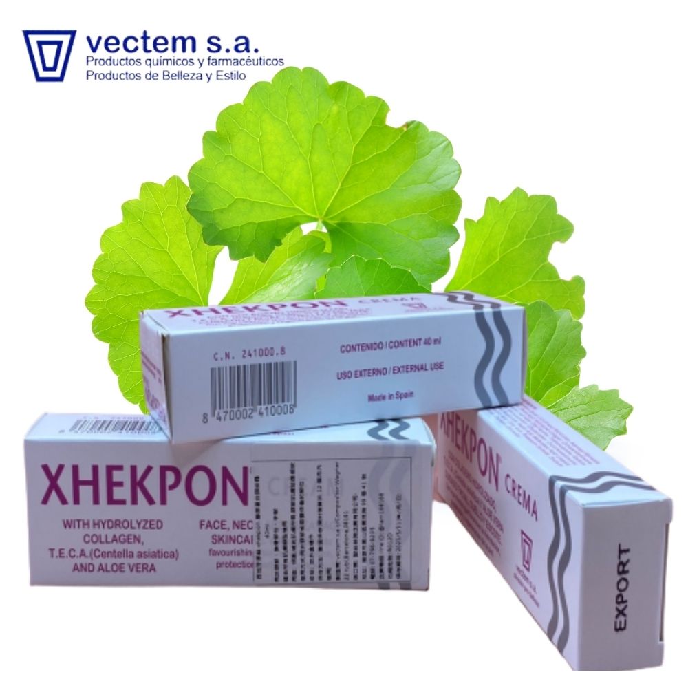 正品西班牙原裝xhekpon 膠原蛋白頸紋霜 40ml-3入組