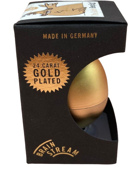德國BRAIN STREAM煮蛋音樂計時器-聽音樂品嘗3種不同口味的金雞蛋(24k金)