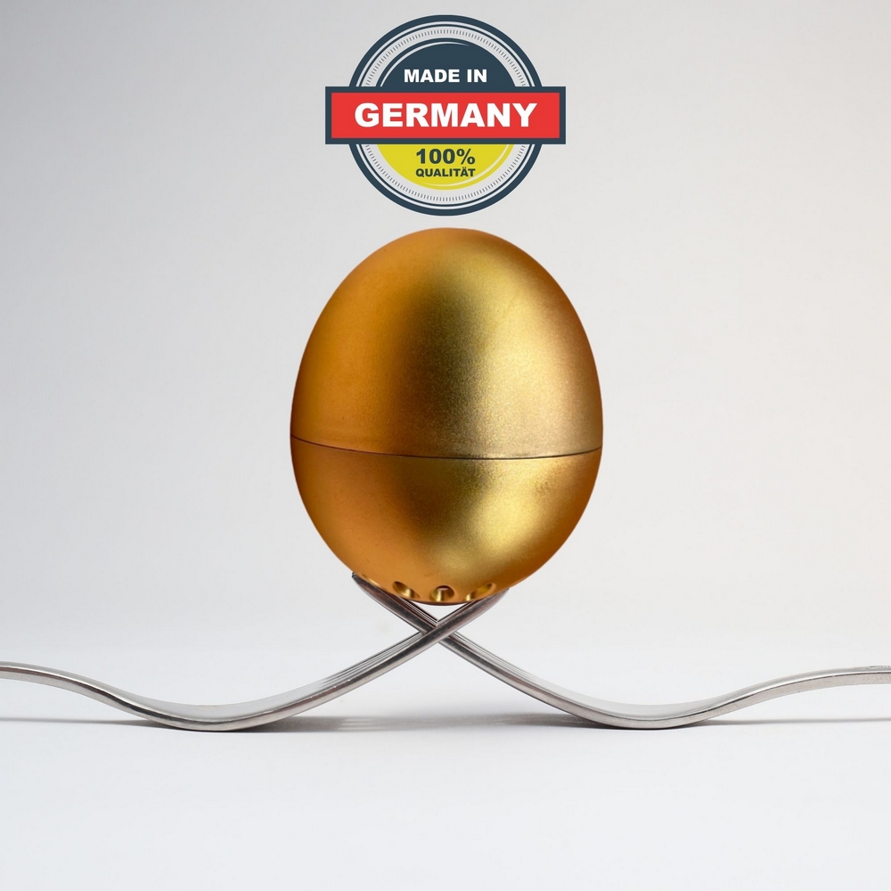 德國BRAIN STREAM煮蛋音樂計時器-聽音樂品嘗3種不同口味的金雞蛋(24k金)