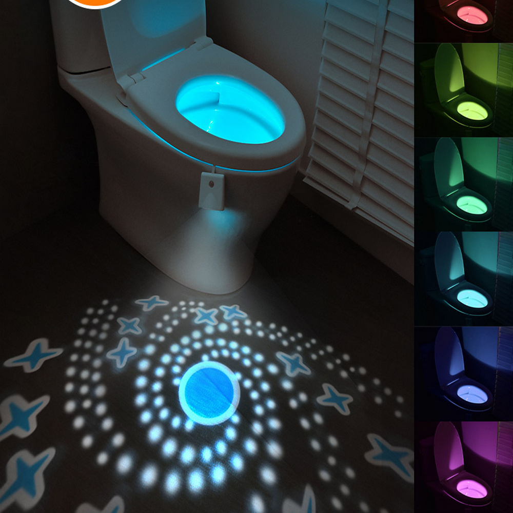 2024新款自動感應浴室馬桶照明氣氛燈~2入組
