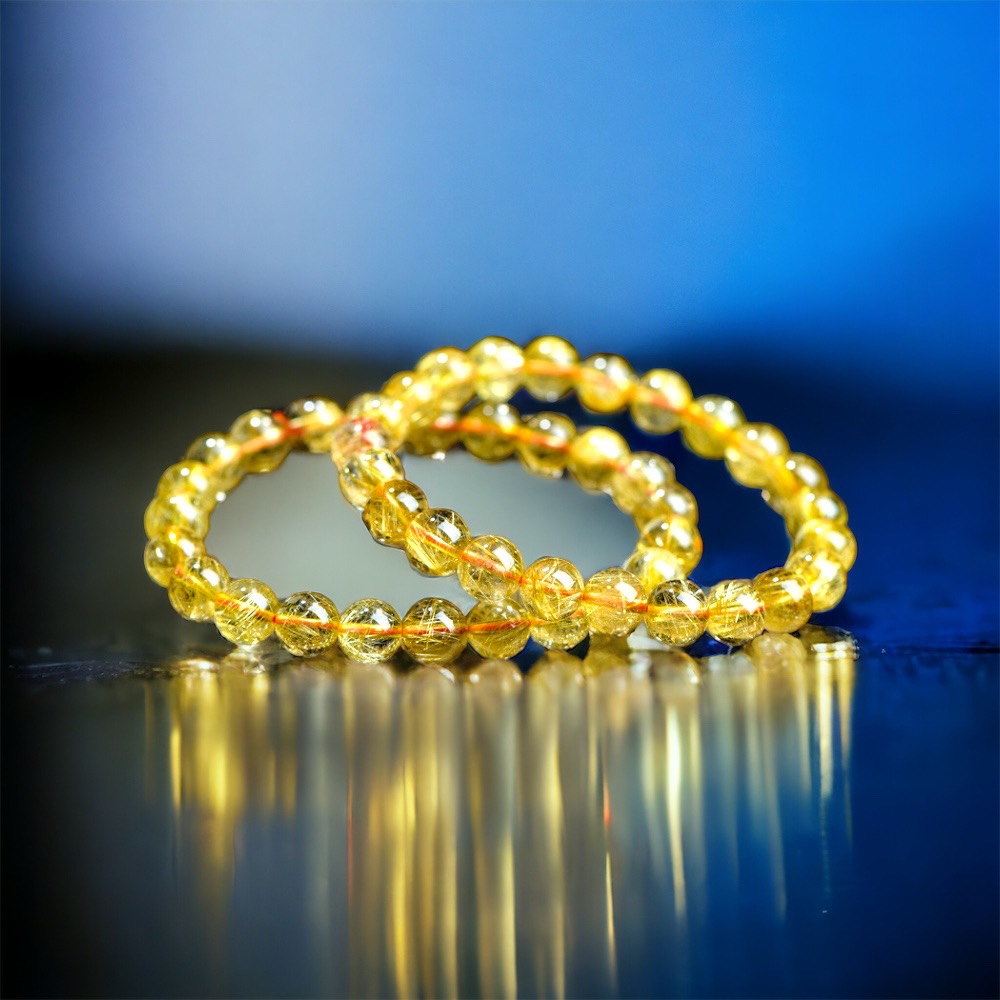 天然7A收藏級維納斯金髮晶水晶寶石手環手鍊